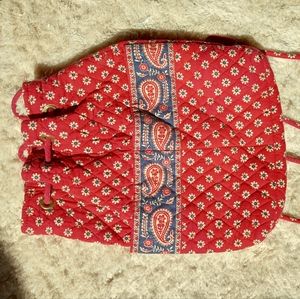 Vera Bradley red backpack bag
